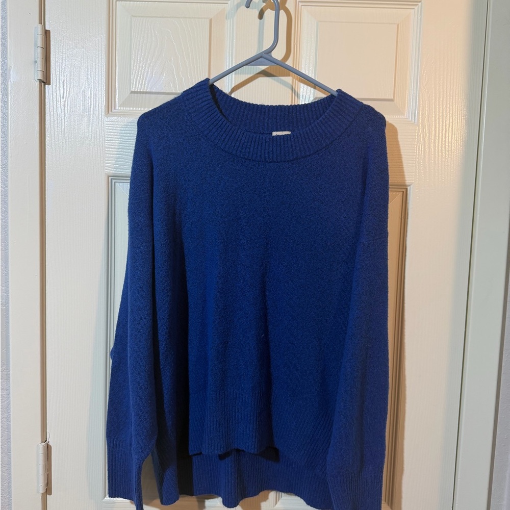 a new day Women's Deep Blue Crew Neck Sweater